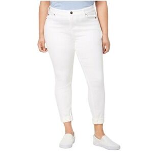 NWT Celebrity Pink White Jeans, Mid Rise Ankle Skinny, Optic White Size 16